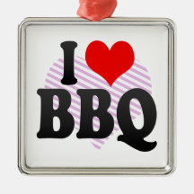 I love BBQ Christmas Tree Ornament