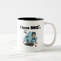 I Love BBQs T-shirts and Gifts Mugs