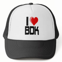 I LOVE BDK TRUCKER HAT