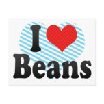 I Love Beans Post Cards