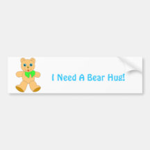 I Love Bear Hugs! Bumper Sticker