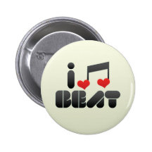 I Love Beat Pins