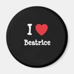 I love Beatrice heart T-Shirt Fridge Magnets