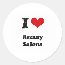 I Love BEAUTY SALONS Sticker