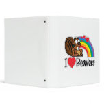 I Love Beavers binders