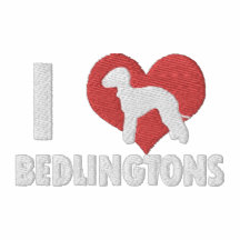 I Love Bedlingtons Embroidered Shirt (T-Shirt)