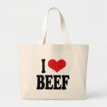 I Love Beef Tote Bag