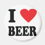 I love beer icon magnet