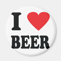 I love beer icon magnet