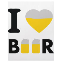 I Love beer Letterhead Template