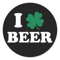I Love Beer Stickers
