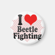 I love Beetle Fighting Magnet