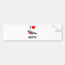I Love Beets Bumper Stickers