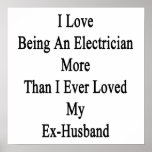 I Love Being An Electrician More Than I Ever Loved Posters