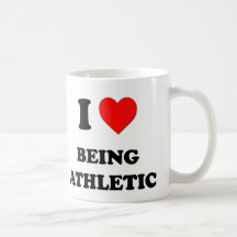 I Love Being Athletic Mugs
