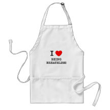 I Love Being Brokenhearted Aprons