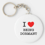 I Love Being Dormant Keychains