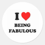 I Love Being Fabulous Sticker
