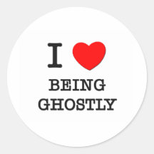 I Love Being Giddy Round Stickers