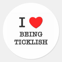 I Love Being Ticklish Stickers