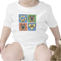 I Love Belgian Tervurens Romper