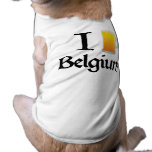 I Love Belgium Doggie Tee Shirt