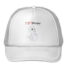 I Love Belugas Hat