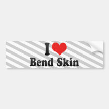 I Love Bend Skin Bumper Sticker