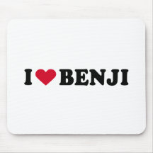 I LOVE BENJI MOUSE MATS