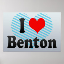 I Love Benton, United States Posters