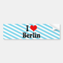 I Love Berlin, Germany. Ich Liebe Berlin, Germany Bumper Sticker