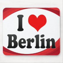 I Love Berlin, Germany. Ich Liebe Berlin, Germany Mouse Pad