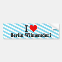 I Love Berlin Wilmersdorf, Germany Bumper Sticker