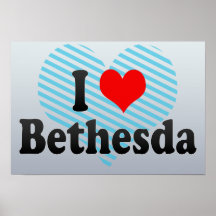 I Love Bethesda, United States Poster