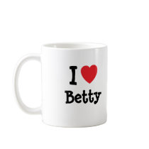I love Betty heart T-Shirt Coffee Mug