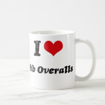 I Love BIB OVERALLS Mug