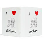 I Love Bichons Binder