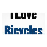 I Love Bicycles Photo Card Template