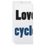 I Love Bicycles rack cards
