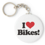 I Love Bikes! keychains