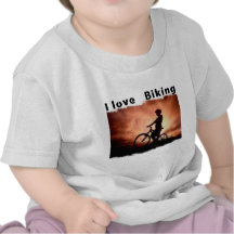 I Love Biking Gnarly Tee Shirts