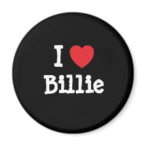 I love Billie heart custom personalized Refrigerator Magnets