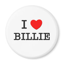 I Love Billie Magnet