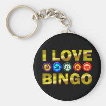 I LOVE BINGO KEY CHAIN