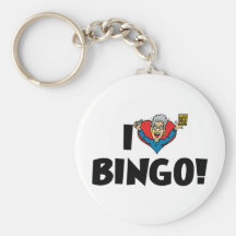 I Love Bingo Keychain
