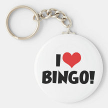 I Love Bingo Keychain