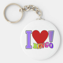 I Love Bingo Keychains