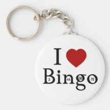 I Love Bingo Keychains