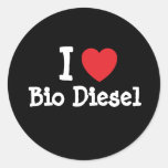 I love Bio Diesel heart custom personalized Sticker