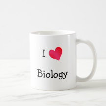 I Love Biology Coffee Mug